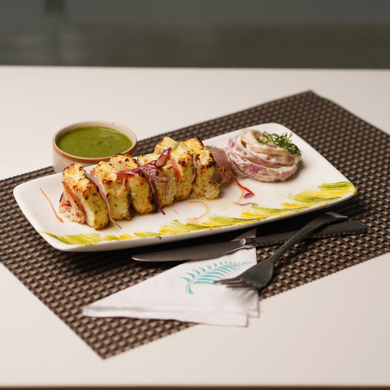 Air Fryer Yogurt Marinated Paneer Tikka