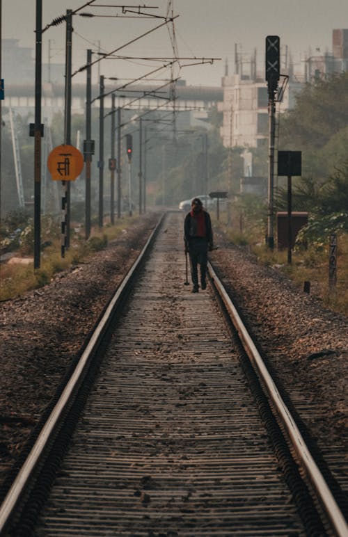 Photos gratuites de chemin de fer, citadin, distance