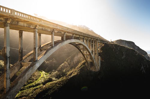 Δωρεάν στοκ φωτογραφιών με bixby γέφυρα, αψίδα, βουνά