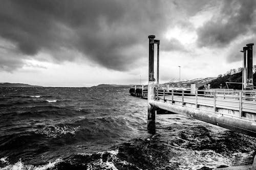 Fotos de stock gratuitas de bw, Noruega, vista del mar