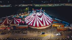 Aerial View Of A Carnival