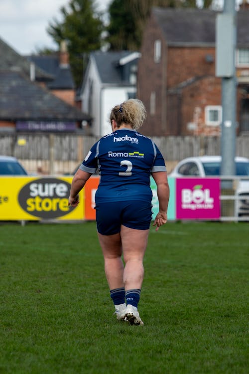 Immagine gratuita di azzurro, donne nello sport, rugby