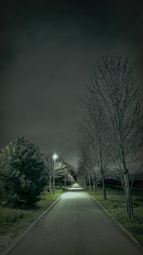 street cloudy night 