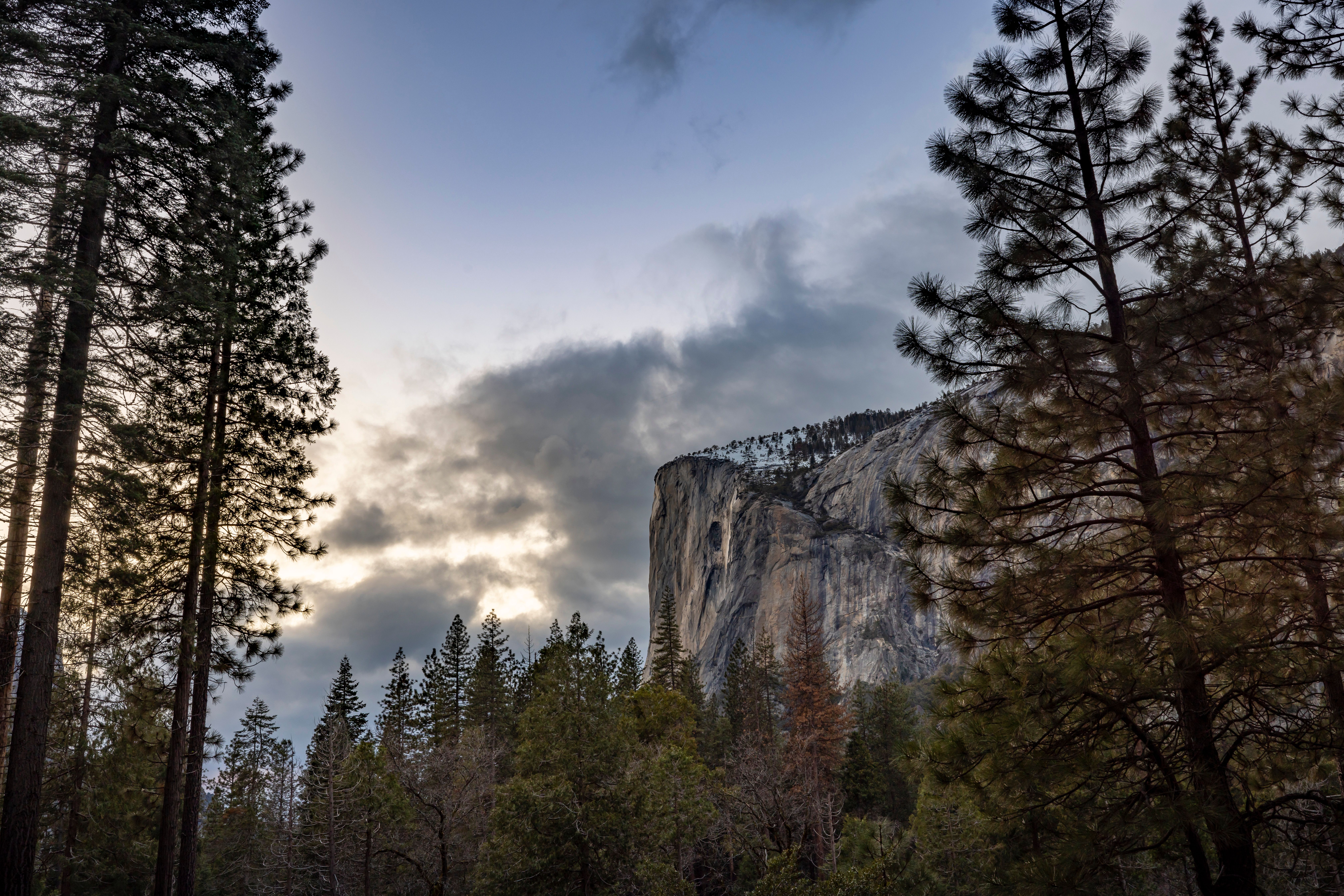 El Capitan and Yosemite Valley at sunset