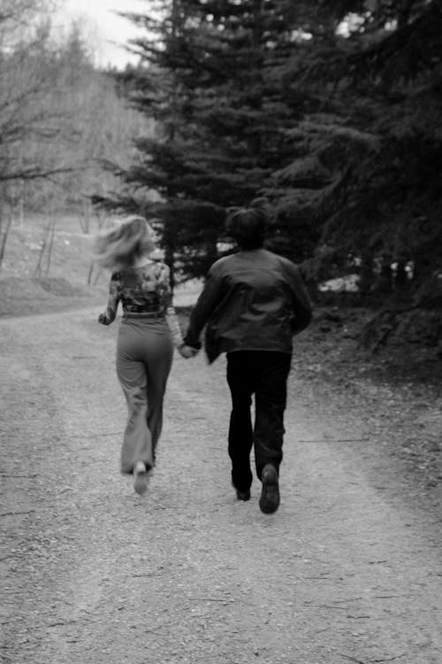 Foto profissional grátis de árvores, casal, corrida