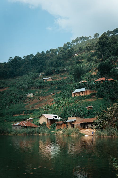 A small village on the side of a mountain