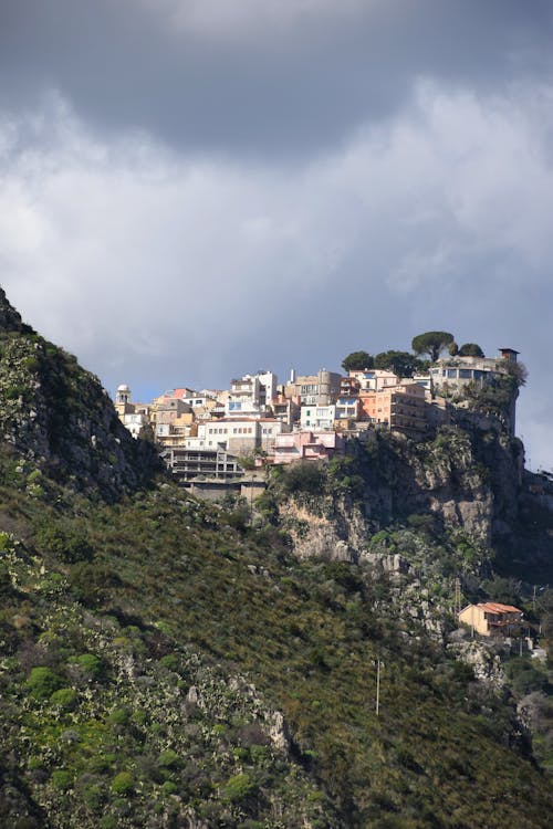 castelmola, dağ, dikey atış içeren Ücretsiz stok fotoğraf