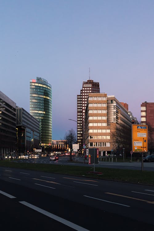 คลังภาพถ่ายฟรี ของ กรุงเบอร์ลิน, ตะวันลับฟ้า, ตึกระฟ้า