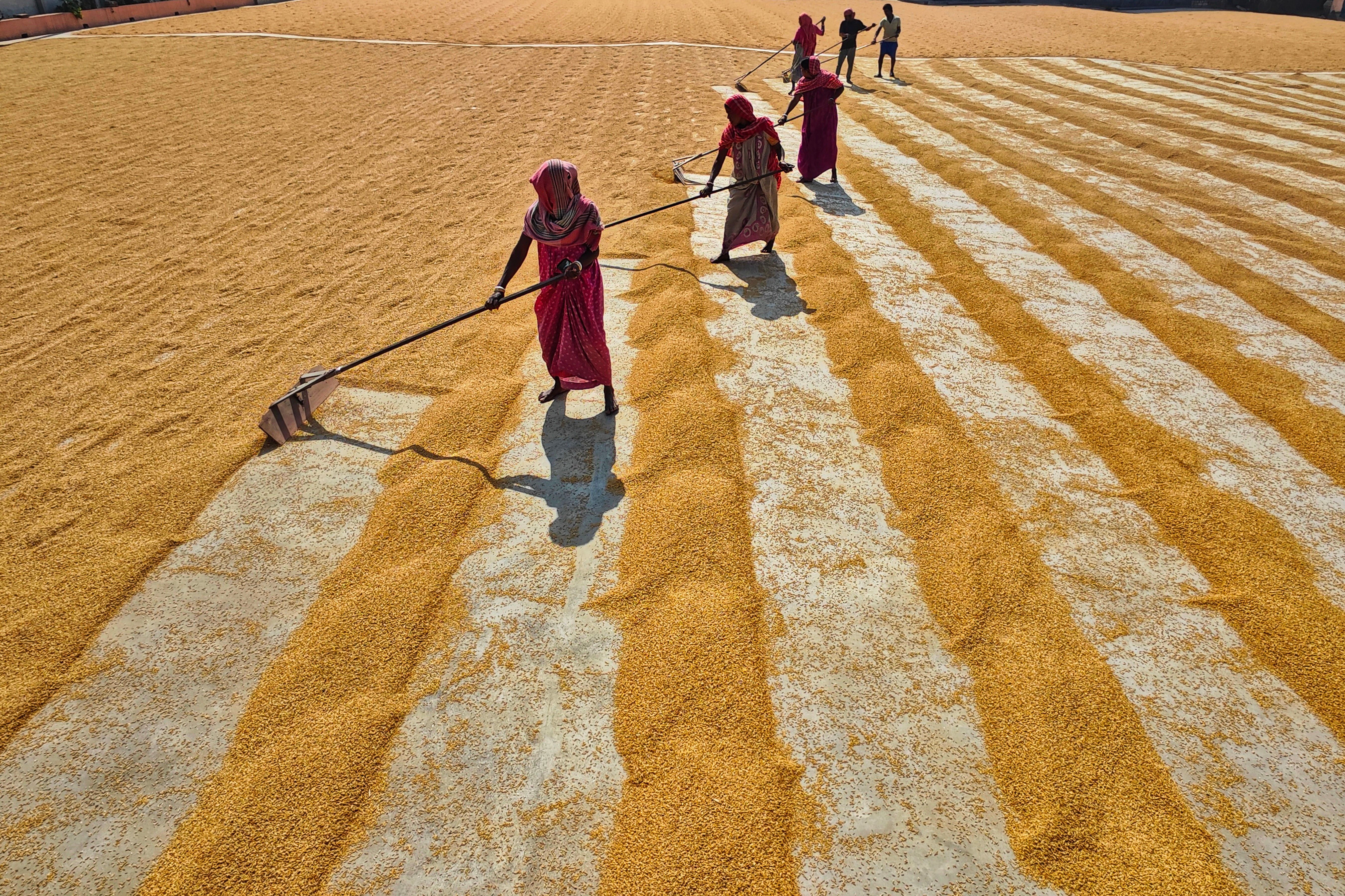 Village women engaged in communal storytelling and solidarity