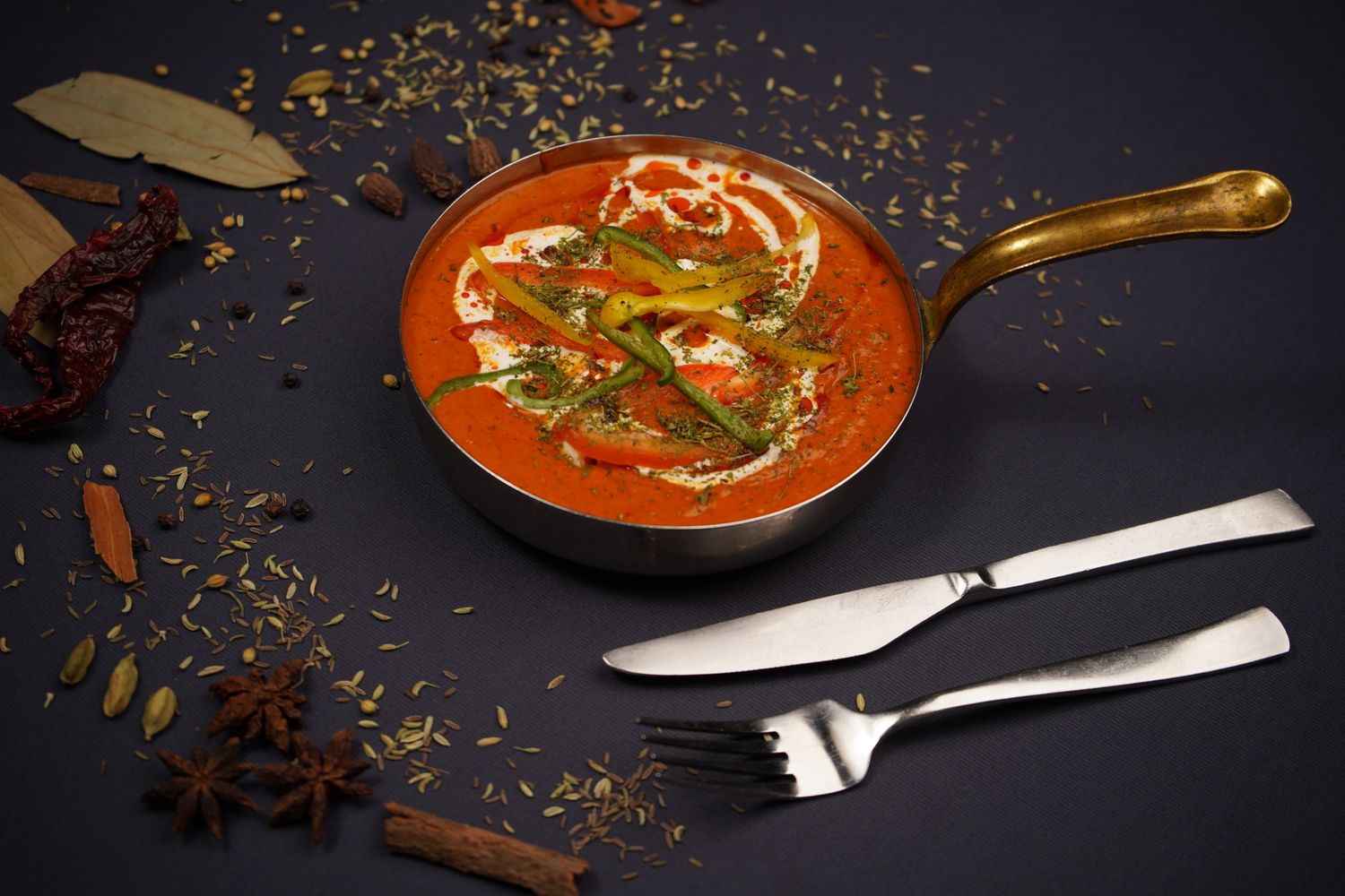 Herb-Crusted Chicken Chettinad with Cashew Sauce