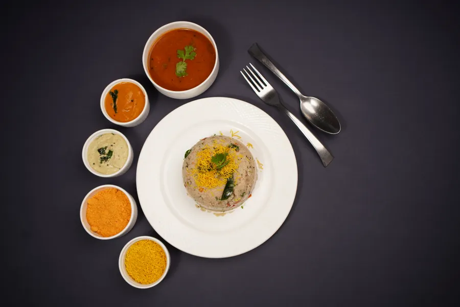 Ragi Upma with Perugu