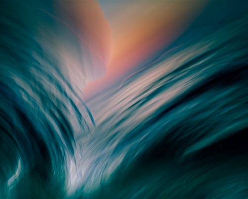An abstract image of a wave in the ocean