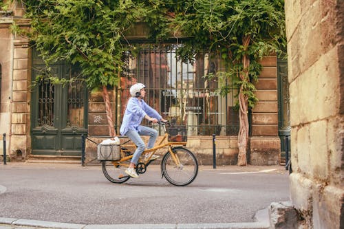 Бесплатное стоковое фото с велосипед, велоспорт, городской
