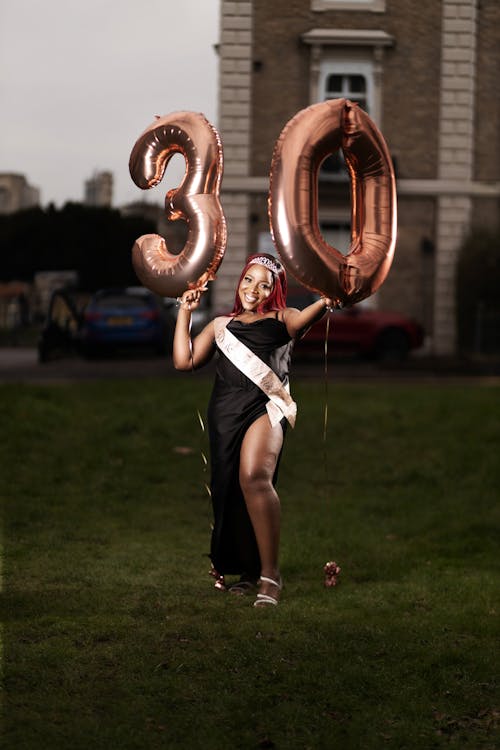 Foto profissional grátis de 30, aniversário, balões