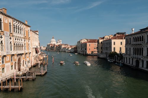 A view of the grand canal in venice