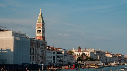 Venice, italy, the grand canal, the bell tower, and the grand canal