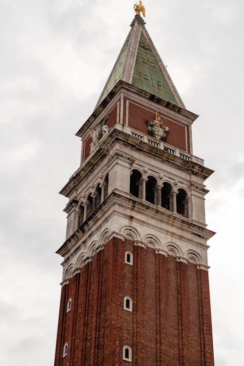 A tall tower with a clock on top