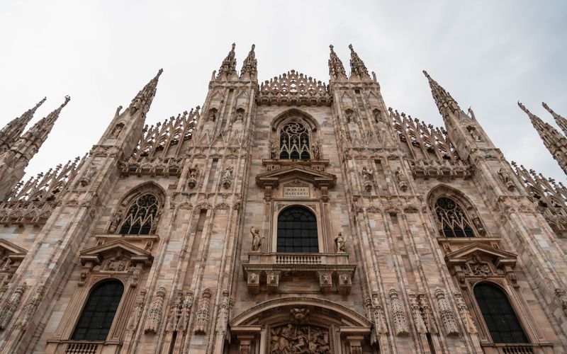 Milan Duomo Cathedral Gothic spires