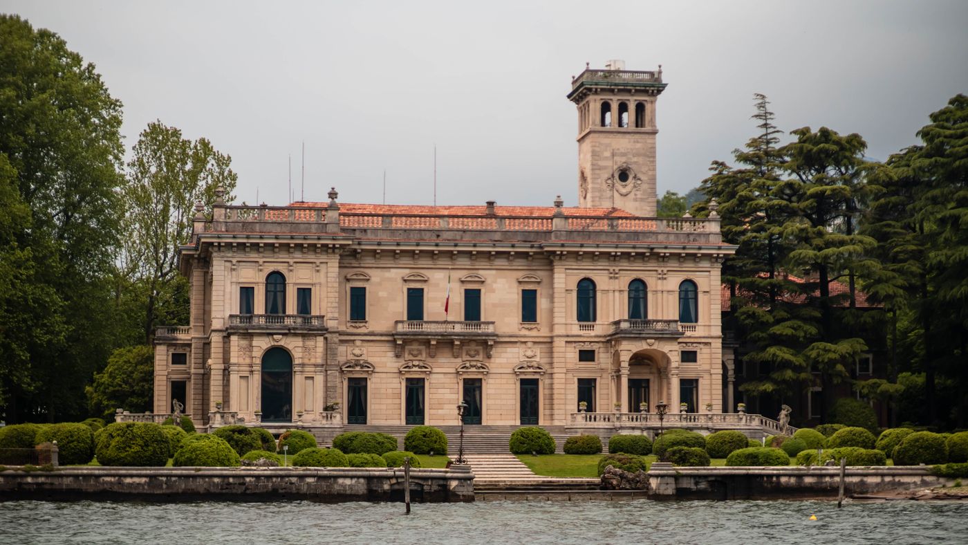 Villa Erba, a lakeside villa at Cernobbio on the shore of Lake Como, Italy