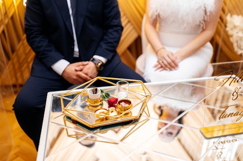 Foto profissional grátis de caneca, foco seletivo, fotografia de casamento