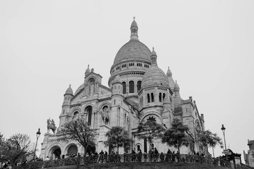 Exterior of the Basilica of Sacre Coeur de Montmartre in Paris
