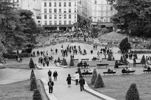 Безкоштовне стокове фото на тему «montmartre, відтінки сірого, європа»