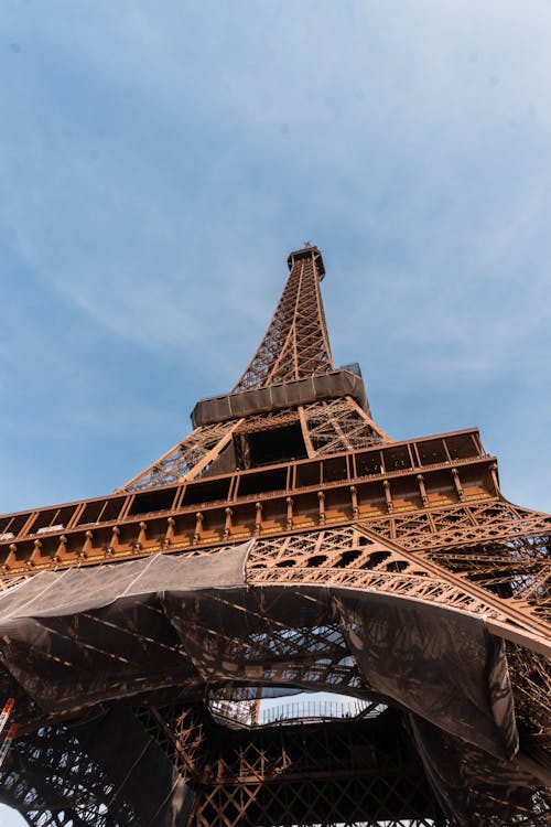 Low Angle View of the Eiffel Tower