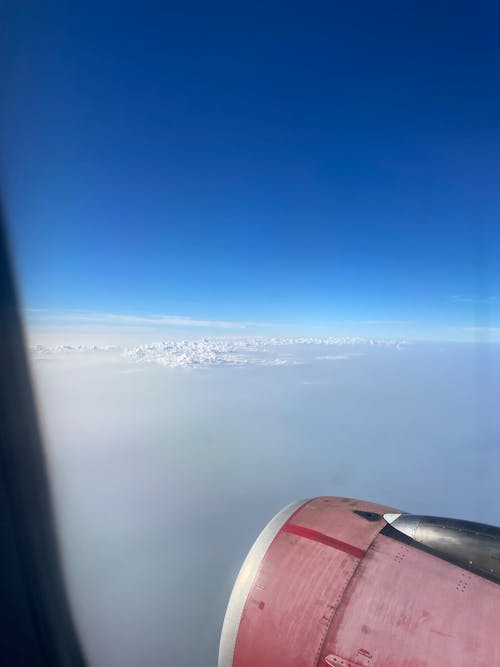 Free stock photo of airplane view, sky