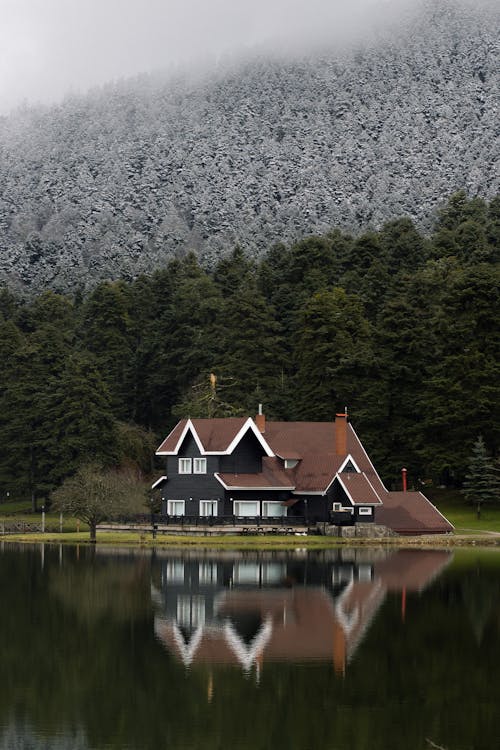 Building by Abant Lake in Turkey