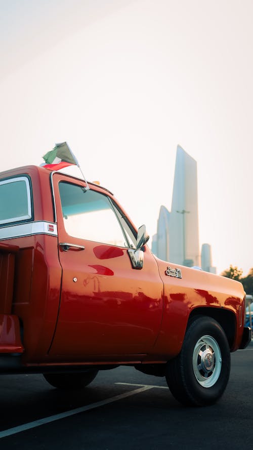 Pickup Truck on Parking Lot