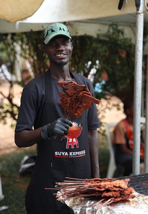 Foto stok gratis barang dagangan, daging, jajanan jalanan