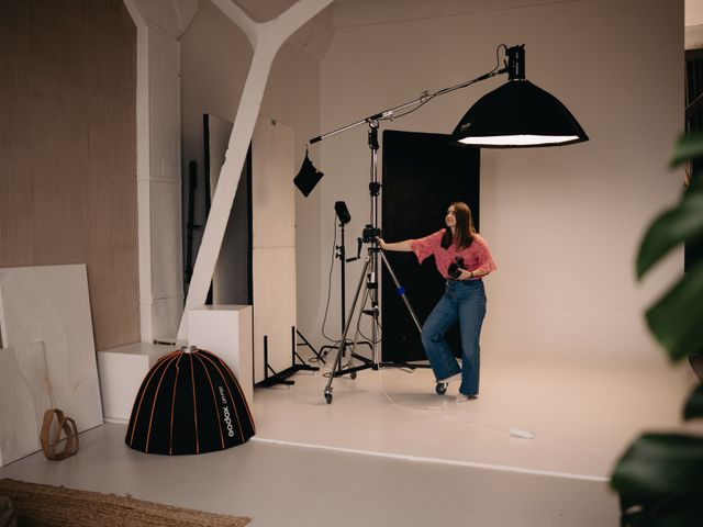 Camera framing a shot