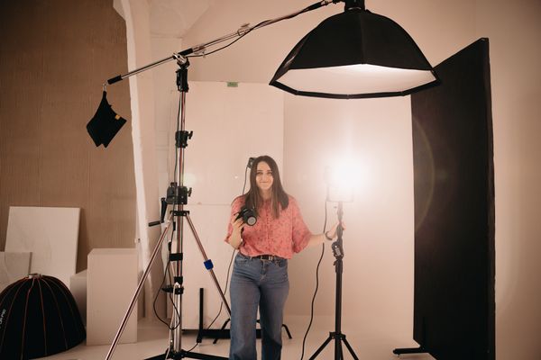 Studio portrait session