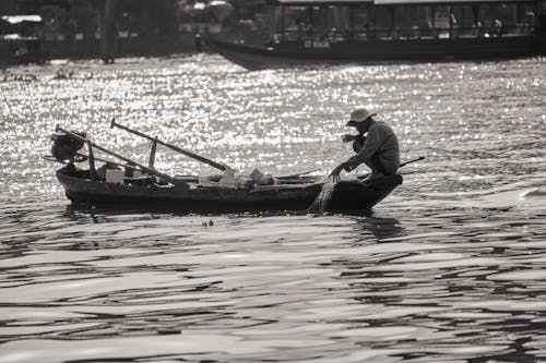 Foto d'estoc gratuïta de Àsia, barca, barca de rems