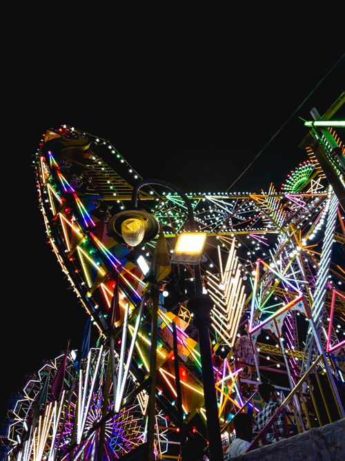 Free Carnival rides  Stock Photo