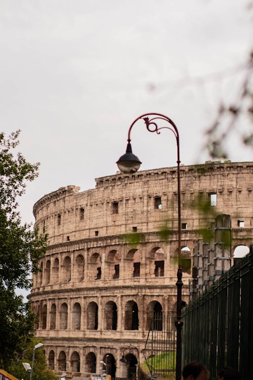 bina, Colosseum, dikey atış içeren Ücretsiz stok fotoğraf