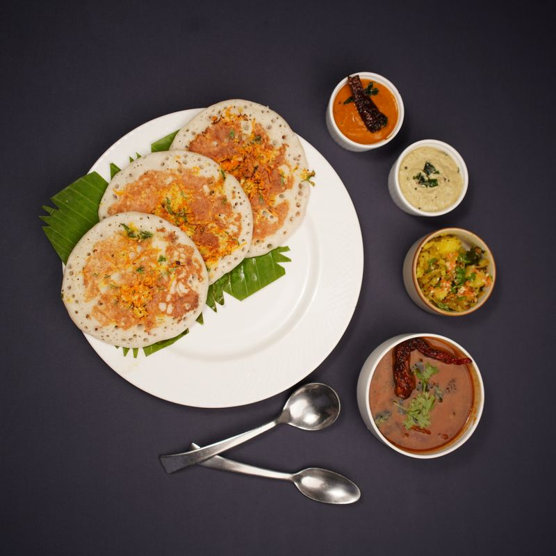South Indian Coconut Chutney with Tempered Mustard and Curry Leaves