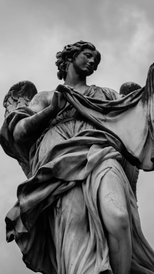 그레이스케일, 동상, 로마의 무료 스톡 사진