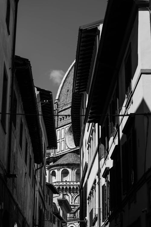 Foto stok gratis bangunan, florence, hitam & putih
