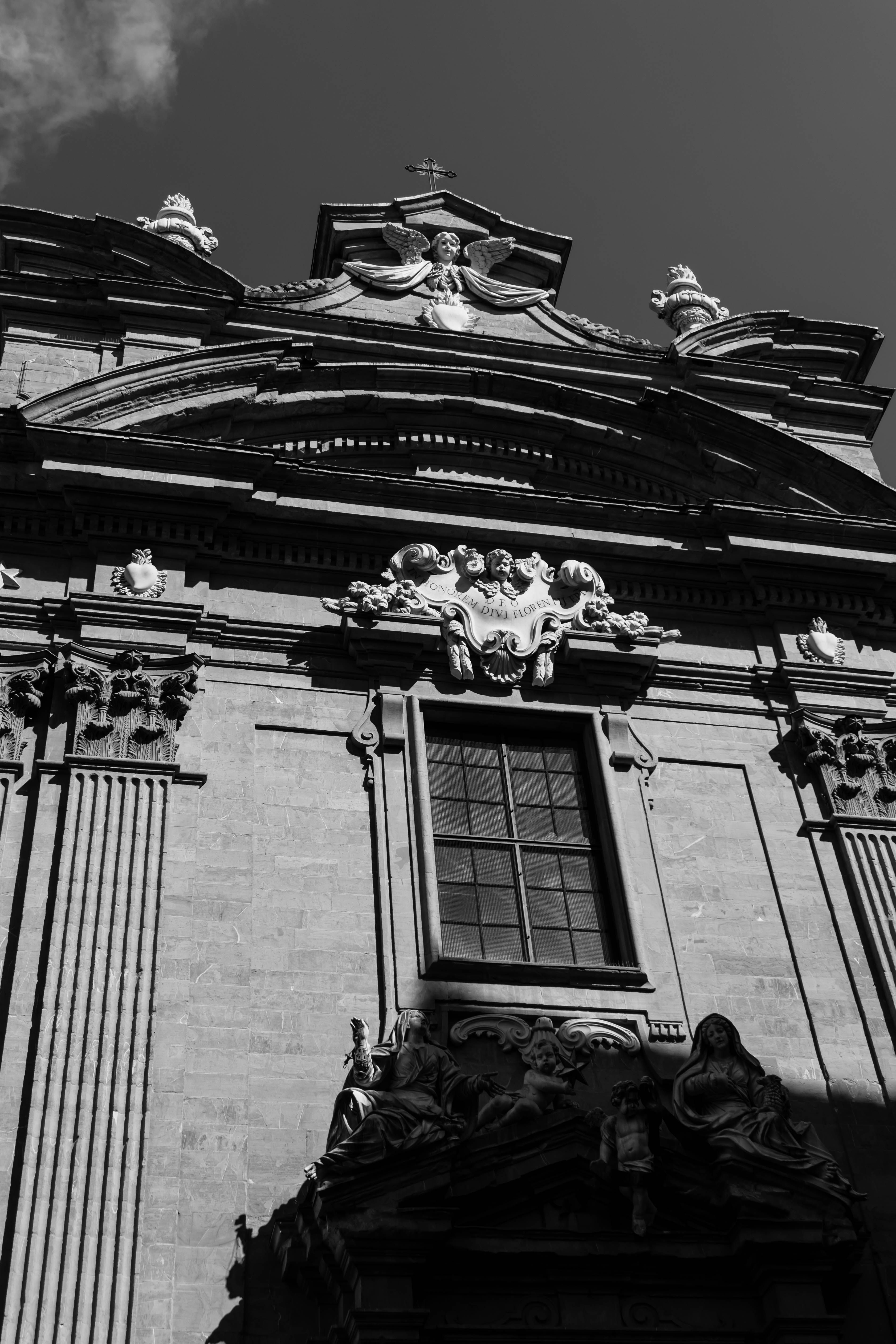 Black and White Low Angle Shot of a Church in Florence, Italy · Free ...