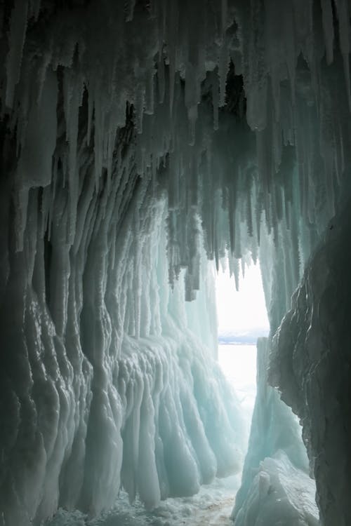 Interior of a Frozen Cave