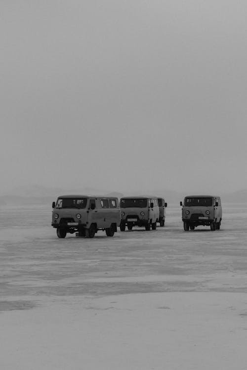 Foto profissional grátis de caminhões, Caminhões UAZ-452, com frio