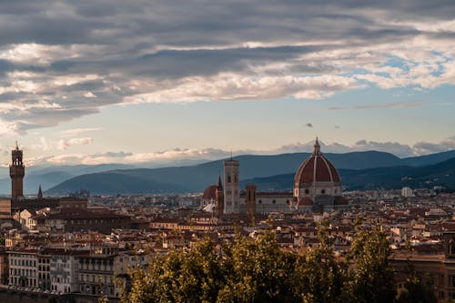 The city of florence with its towers and buildings