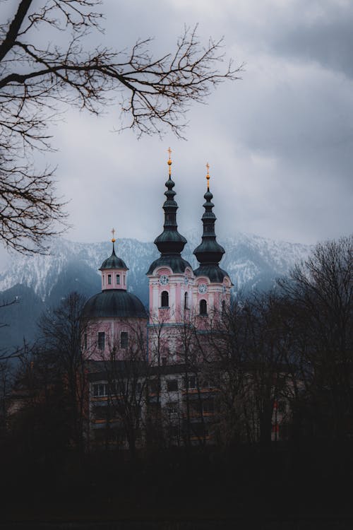 건물 외장, 교회, 산의 무료 스톡 사진