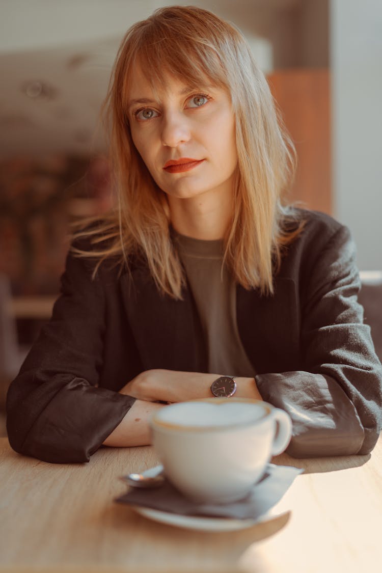 Portrait Of Blonde Woman