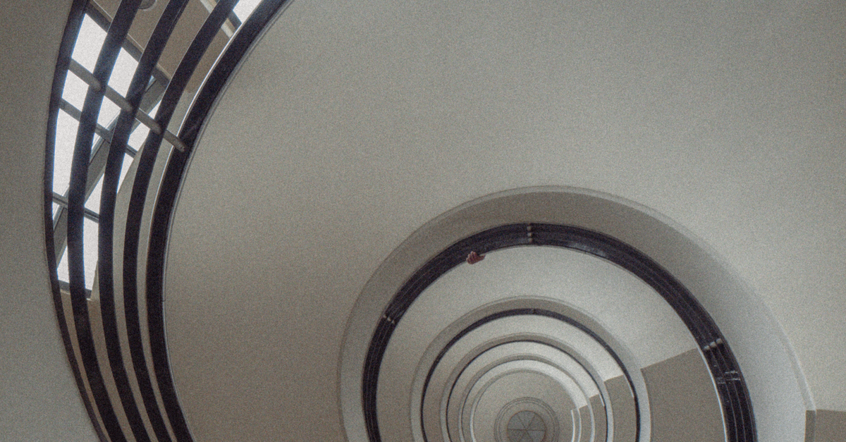 Modern Interior with Spiral Staircase · Free Stock Photo