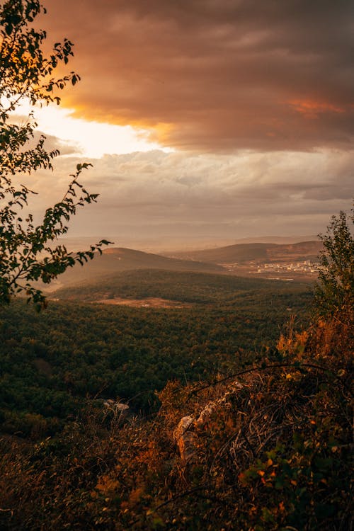 Storm's Glow Over the Vale