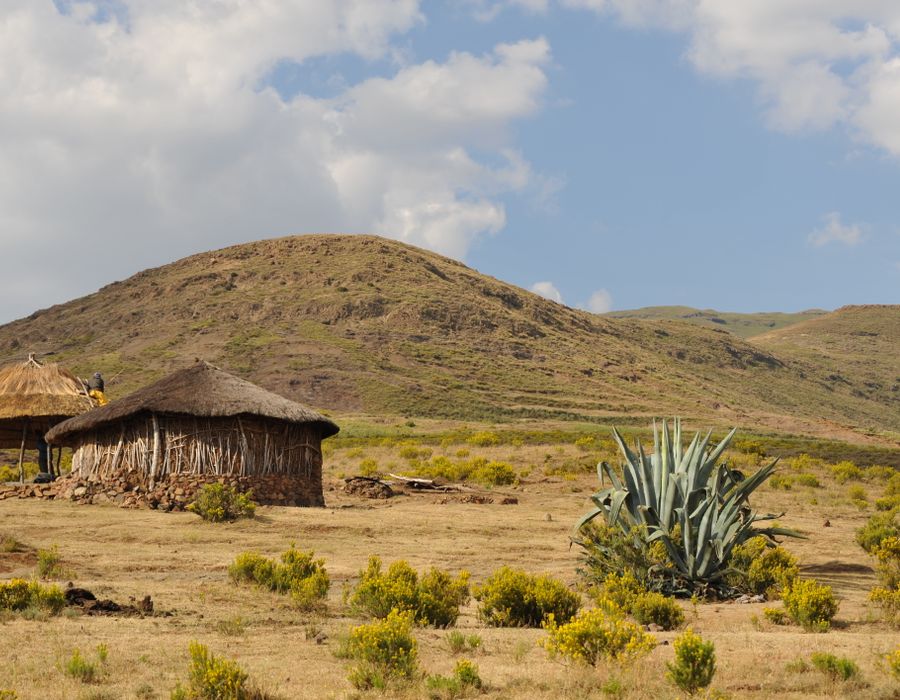 Africa dry mountainous landscape
