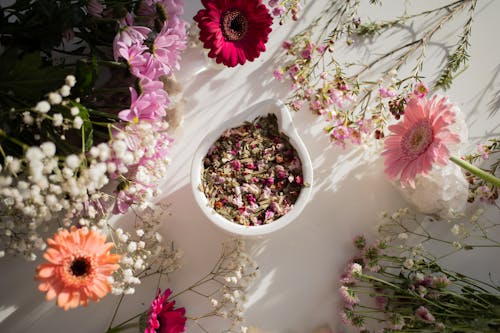 一束花, 乾燥花瓣, 插花 的 免費圖庫相片