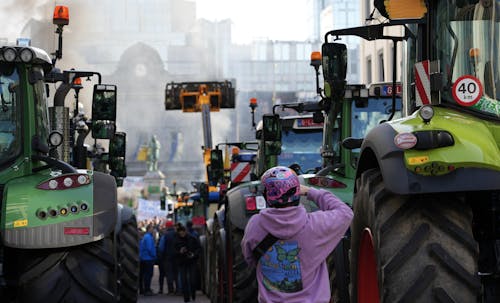 Agriculture Protest in City